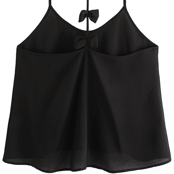 SweatyRocks  Black Bow Tank - Picture 5 of 14